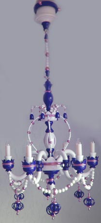 Leuchterspinne blau